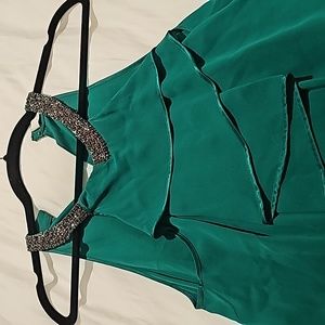 Robert Rodriguez Green Silk Beaded Top 2